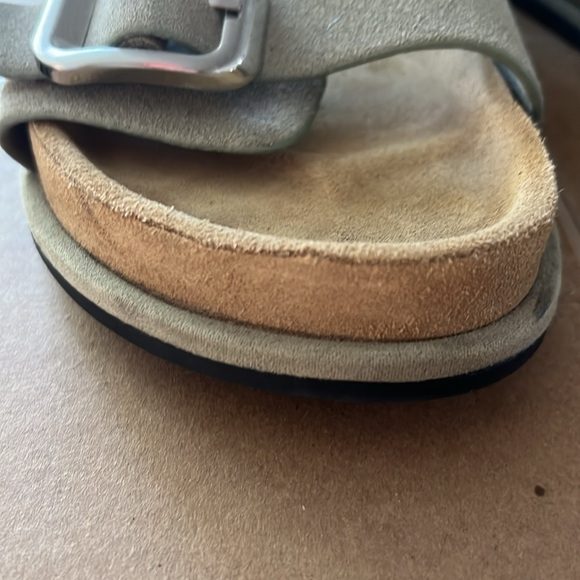 ZARA Buckled suede Sandal size 38 - Picture 7 of 16